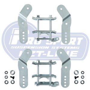 Rear lowering brackets / shackle kit for VW Caddy Mk3 & Mk4