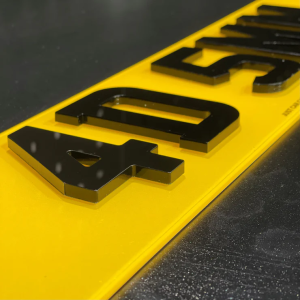 4D Acrylic (5MM) Number Plates