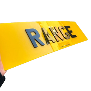 Oversize Range Rover Rear Printed Number Plate