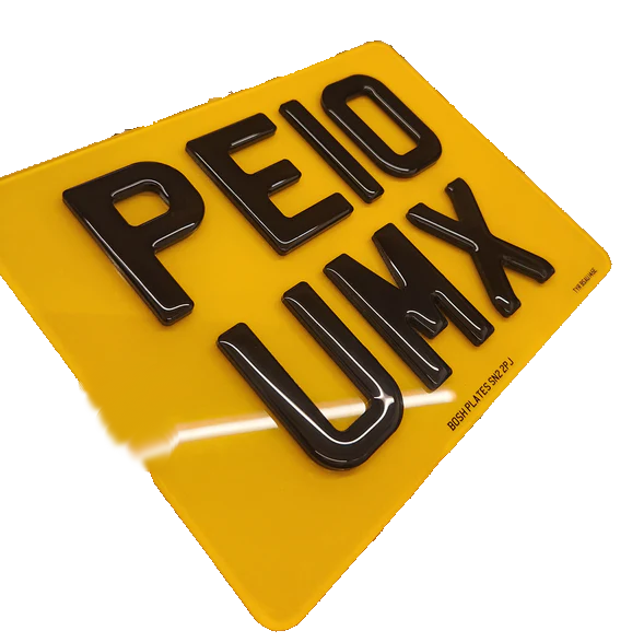 Bike Printed Number Plate - Image 2