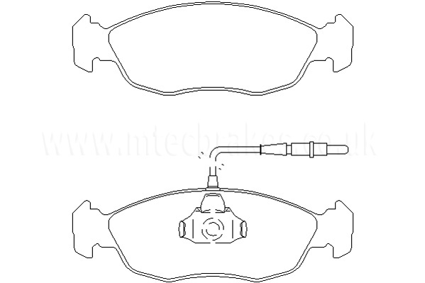 Anske Front Brake Pads - ANSKE1662