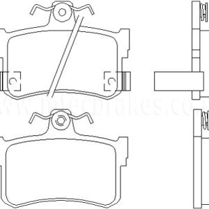 EBC Yellowstuff Rear Brake Pads - DP4662/2R