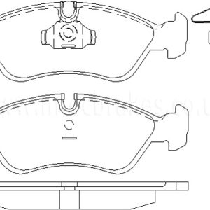Brakeworld Front Brake Pads - BW710