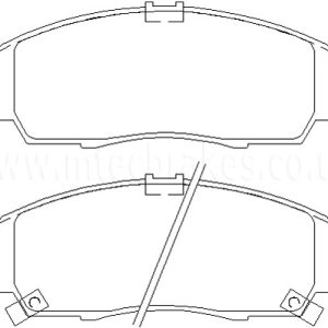 Brakeworld Front Brake Pads - BW969