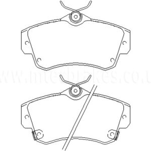 Brakeworld Front Brake Pads - BW836