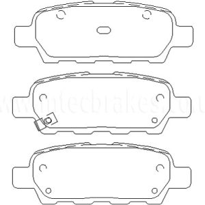 MTEC Rear Brake Pads - MTECPAD4170