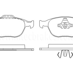 Brakeworld Front Brake Pads - BW981