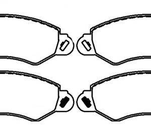 Brakeworld Front Brake Pads - BW4225